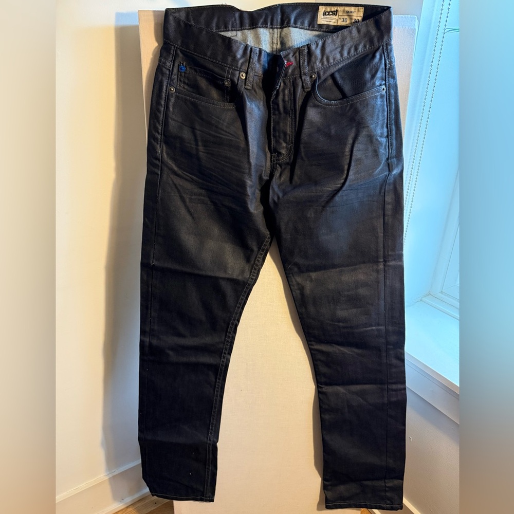 CCS Men’s Skinny Leather Jeans